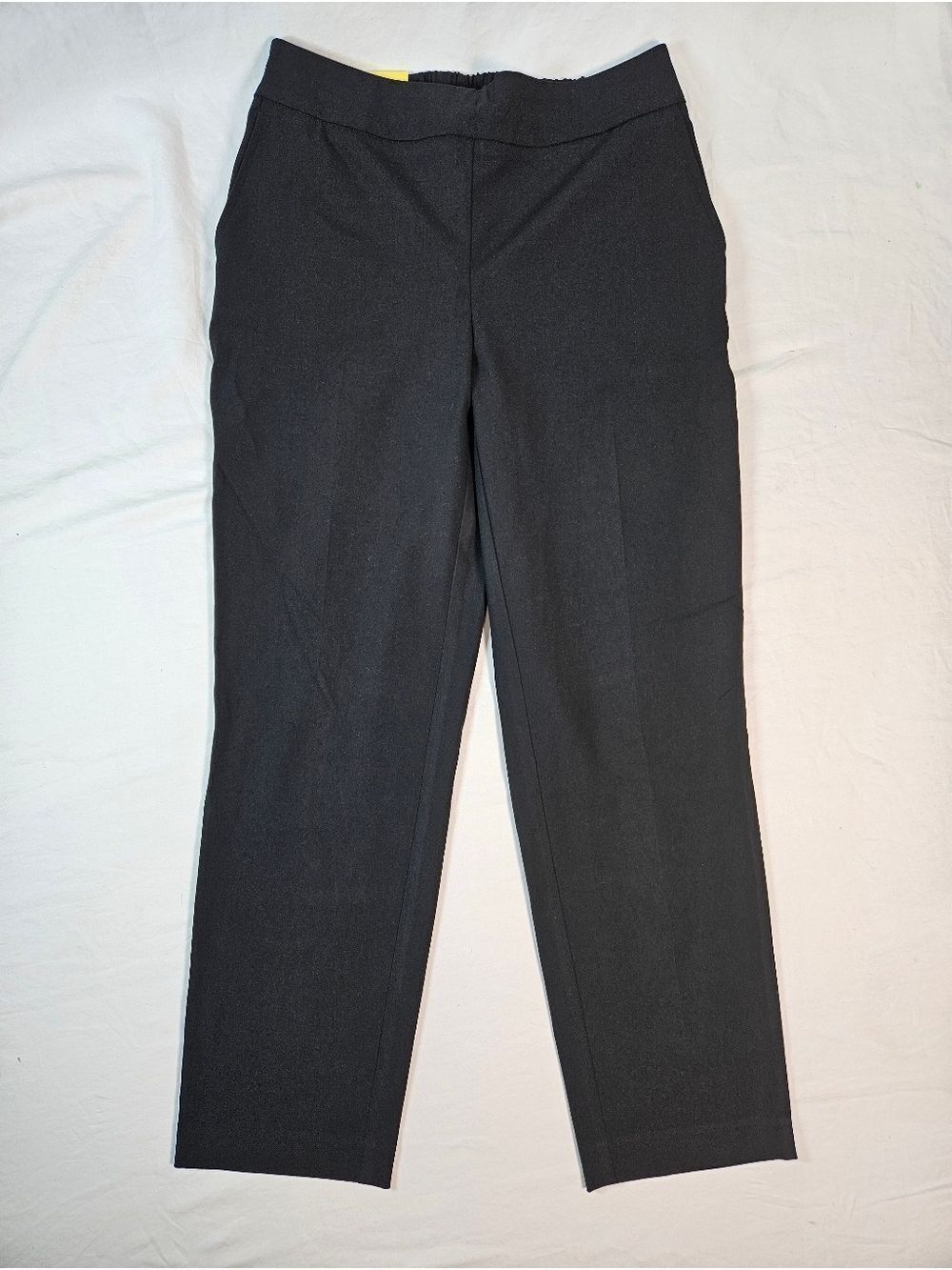 NWT Size 6 Hilary Radley Black Cropped Ankle Pants Stretch Elastic Waist Comfort